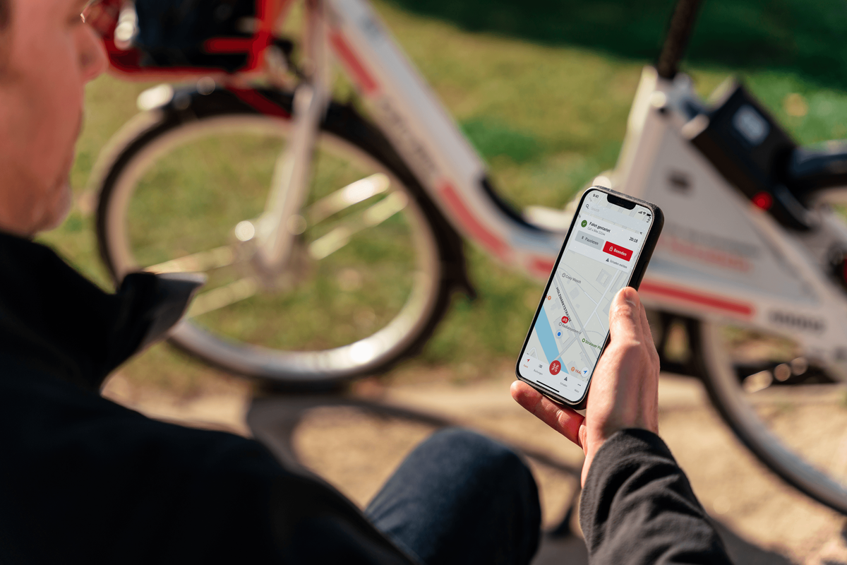 Die Pausenfunktion in der Call a Bike App